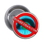 Campanha de Sunbedban - crachá redondo do apoio Boton