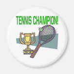 Campeão do tênis imãs