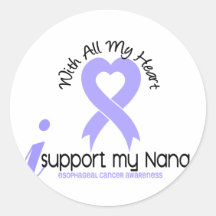 Cancer esofágico eu apoio minha Nana Adesivos