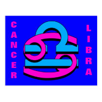 Cancer & Libra PkBl cartées postais