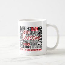 Câncer pulmonar quadrado da família caneca