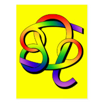 Cancer & sócios de Leo GLBT cartées postais