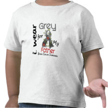 Cancro cerebral eu visto o cinza para meu pai 43 t-shirt