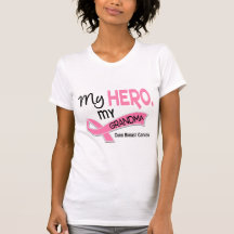 Cancro da mama MEU HERÓI, MINHA AVÓ 42 T-shirt