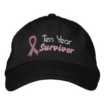 Cancro da mama sobrevivente de 10 anos boné