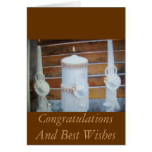 candels do casamento (cartão)