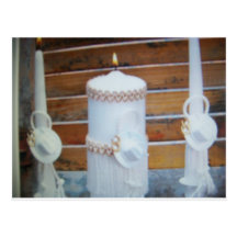 candels do casamento cartoes postais