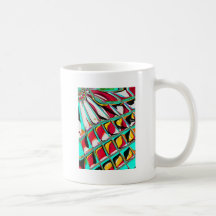 Caneca abstrata colorida