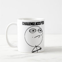 Caneca aceitada desafio