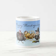 Caneca bonito da acção de graças do peregrino - pe