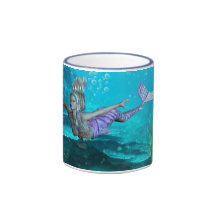 Caneca - caneca da sereia da fantasia - caneca da 