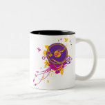 Caneca colorida da música