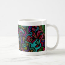 Caneca colorida do abstrato 1