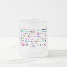 Caneca colorida do amor