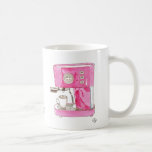 Caneca cor-de-rosa do fabricante de café