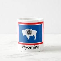 Caneca da bandeira do estado de Wyoming