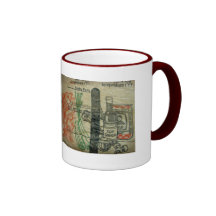 caneca da colagem do mantimento
