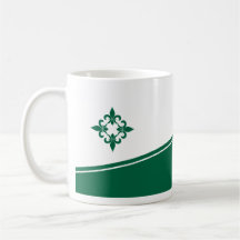 Caneca da esmeralda da flor de lis