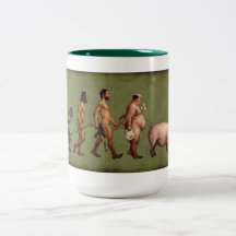 Caneca da evolução do homem e da cerveja 003