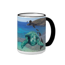 Caneca da tartaruga de mar verde de Havaí