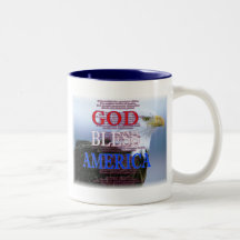 Caneca de América dos deus abençoe