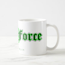 Caneca de café da força do geek (branca)