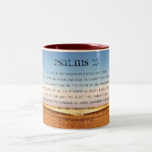 Caneca de café dos salmos 23
