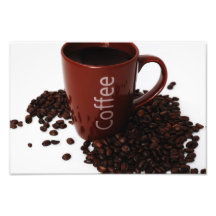 Caneca de café no poster impressão de foto