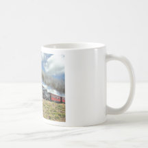 Caneca de café ocidental do trem
