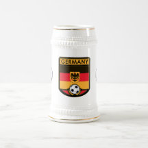 Caneca de cerveja da bebida do futebol de Alemanha