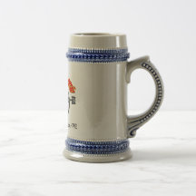 Caneca de cerveja da Troça A Cabeça do "Pistão"