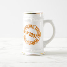 Caneca de cerveja do inspector dos doces