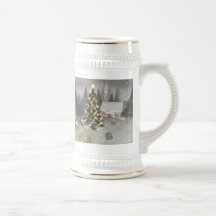 Caneca de cerveja do Natal