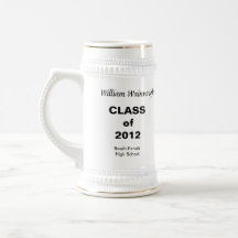 Caneca de cerveja pessoal da graduação do presente