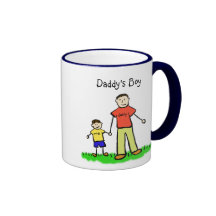 Caneca de Little Boy do pai (o Brunette personaliz
