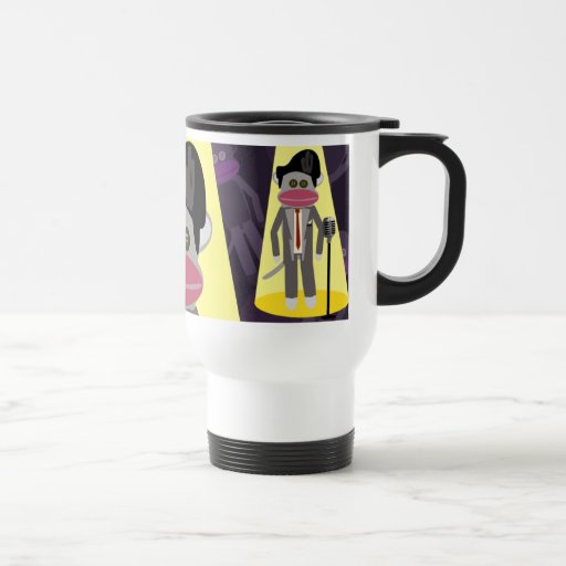 Caneca de luxe do macaco do cantor