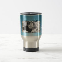Caneca de viagem da data do casamento