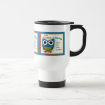 Caneca de viagem de Hoo Hooo