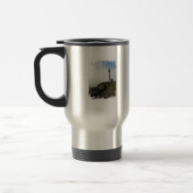Caneca de viagem do penhasco do farol