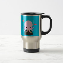 Caneca de viagem do polvo