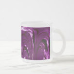 Caneca de vidro dos Cattails - abstrato
