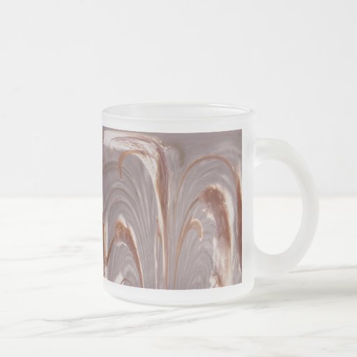 Caneca de vidro dos Cattails - abstrato