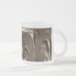 Caneca de vidro dos Cattails - abstrato