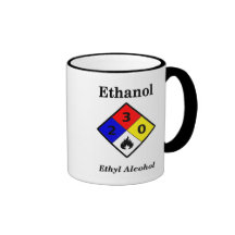 Caneca do álcool etílico MSDS