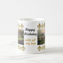 Caneca do amor do aniversário