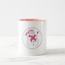 Caneca do boneco de neve do sobrevivente