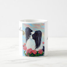 Caneca do cão de Papillon
