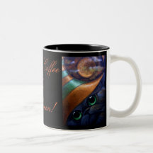 Caneca do CHAPÉU da BRUXA do CAT PRETO