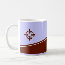 Caneca do chocolate da flor de lis