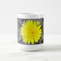 Caneca do dente-de-leão do inverno